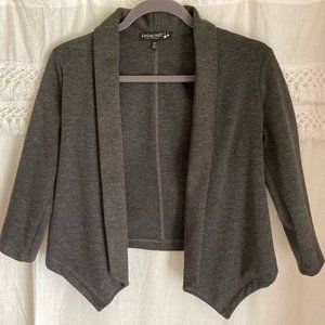Living Doll Open Front Gray Blazer
